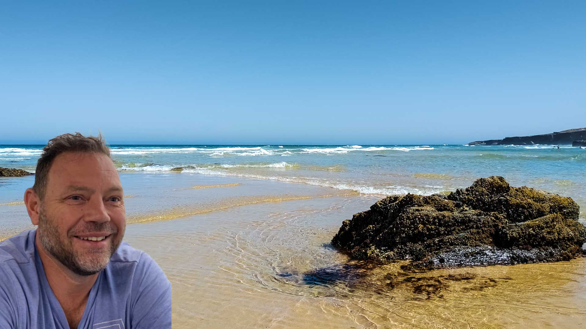 Times and Fees 1 About Scott Baines at Healthy Impact image of Scott at the beach